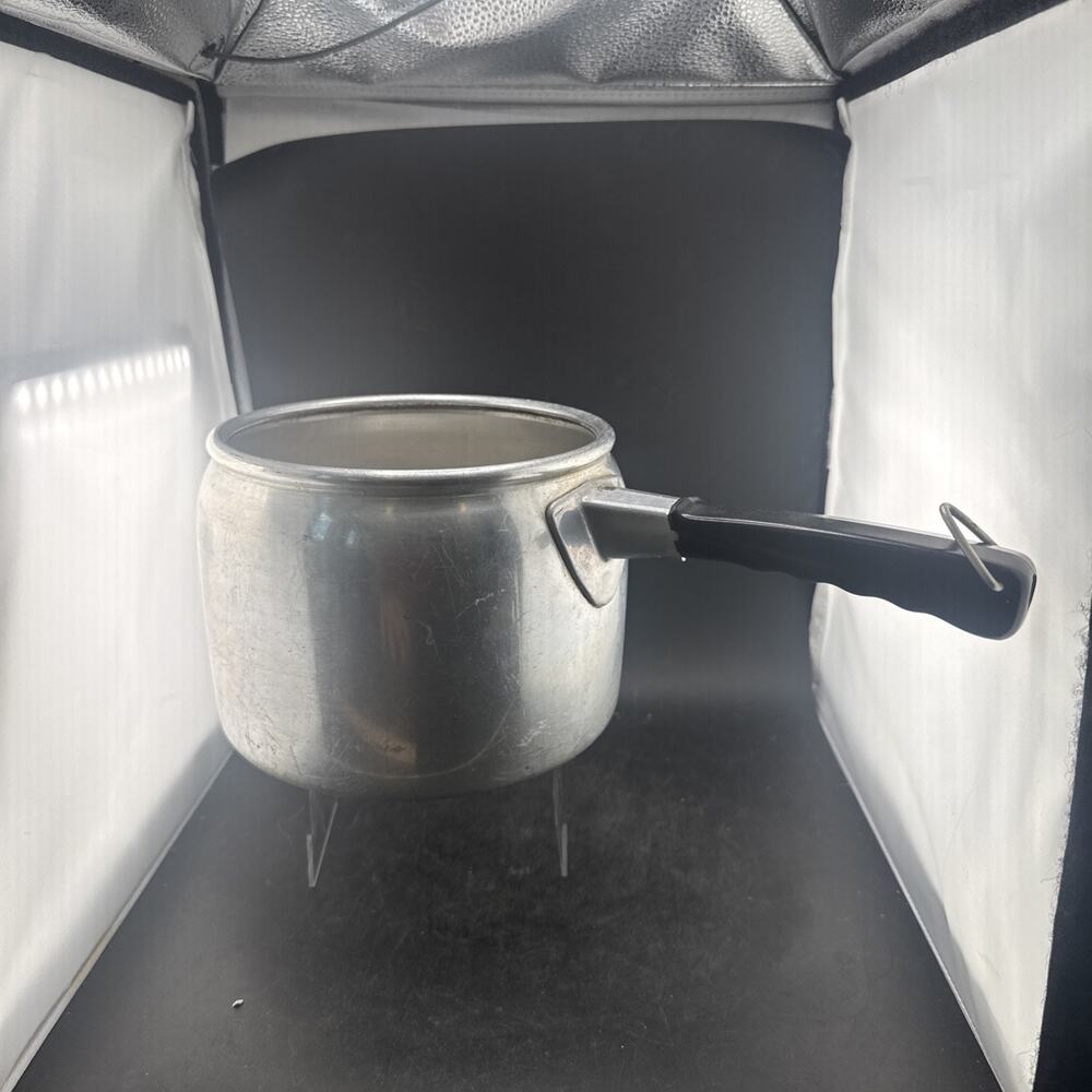 Vtg Wear-Ever No 3604 Aluminum Saucepan Pot TACU Co Made In USA 1940s 1950s